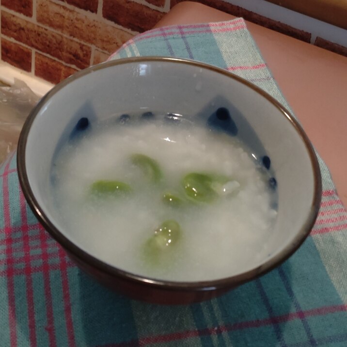 そら豆入りお粥
